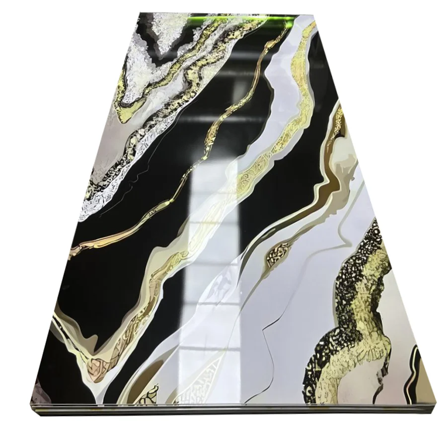 Modern Style Waterproof UV Marble Sheet Design Wall Decor Sheet wall paneling pvc marble sheet