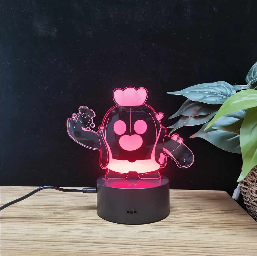 Хит продаж ручная экскурсия фигурка драл звезды Кольт Брок Nita El Primo Bull 7 RGB ночник подарки декоративная лампа