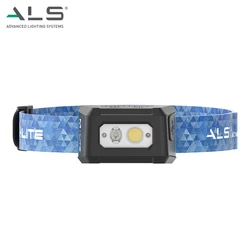 ALS-lite 300lm COB LED фара прожектор пятно света рабочий свет 3 * AAA батареи налобный фонарь