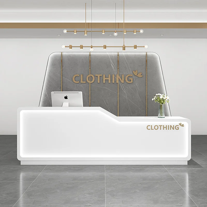 Современный салон по индивидуальному заказу выпечки Коммерческая офисная мебель кассовый аппарат красоты бар стойка регистрации