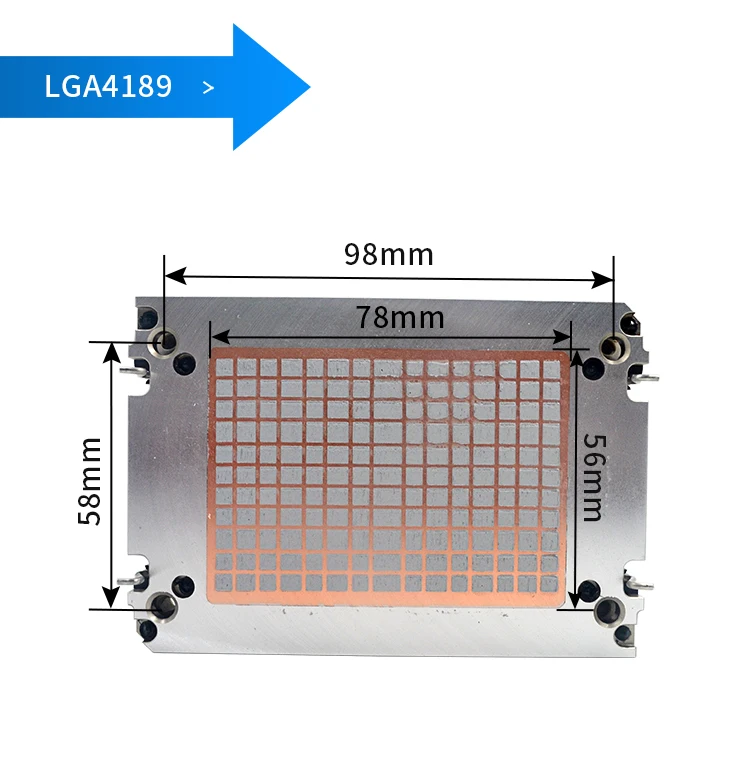 High efficiency LGA4094 AMD EPYC SP3 heatsink aluminum 1U server heatsink amd cpu cooler