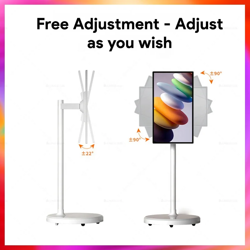 Portable Tv Smart TVS Screen touch screen advertising monitor Battery Included Monitor Movable