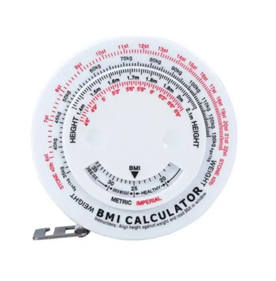 BMI measurement tape Color fiber ruler Custom Logo Sewing Tailor Tape Measure Soft Cloth Measuring Ruler
