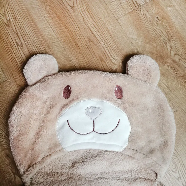 
2021 new Kids Knitted Super Soft Texriles Animal Hooded Blankets 