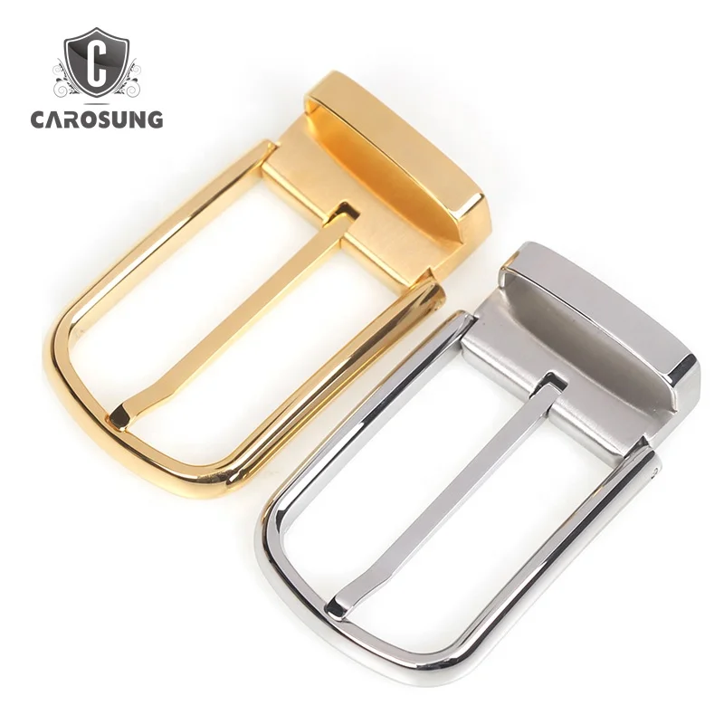 Carosung Wholesale Competitive Price 35mm Screws Attach Stainless Steel Pin Buckles for Belts