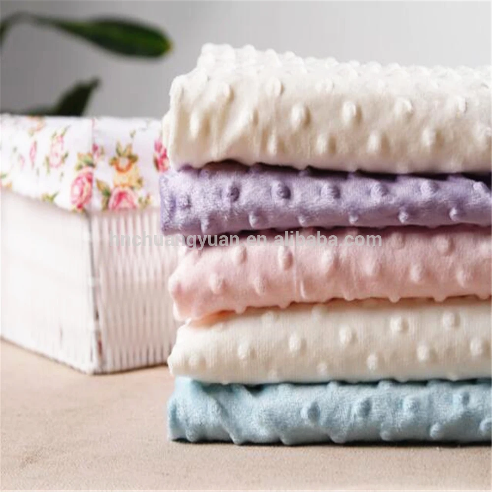 Customized 75d Super Soft Minky Velvet Velboa