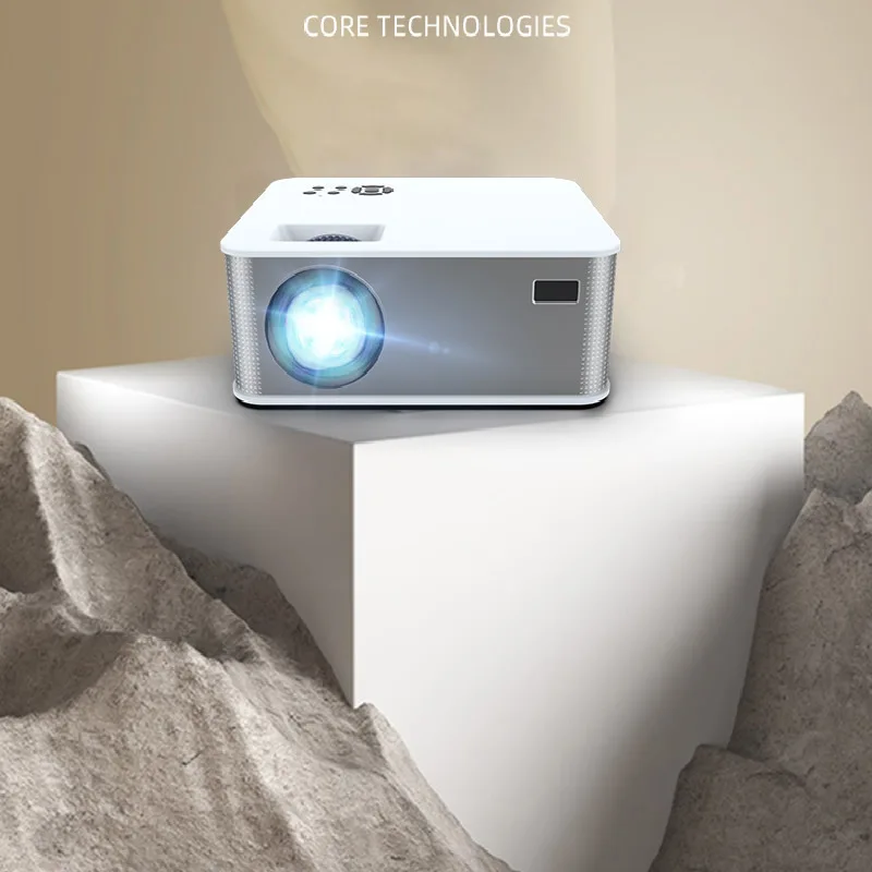 2022 Wholesale of new domestic 4K ultra-clear projector, office commercial mobile phone, wireless Android voice 5G projector