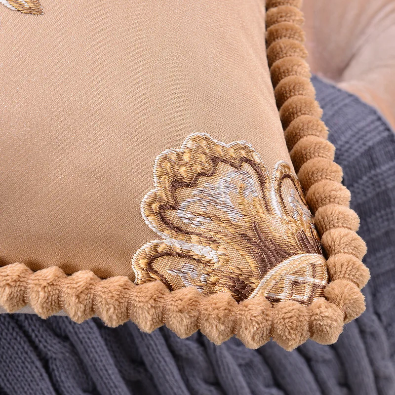 New  item Cushion cover Decorative European Jacquard Vintages Sofa Pillowcase for Home Decor  Sofa Living Room