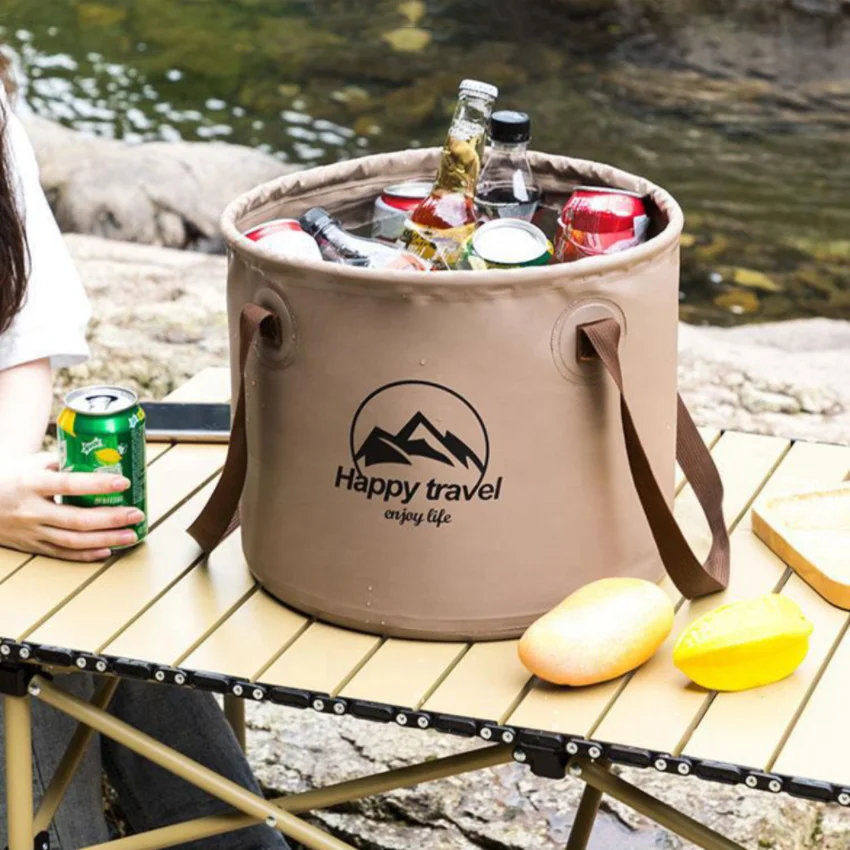 20 litres Foldable bucket Fishing bucket camping water container folding outdoor portable bucket for camping