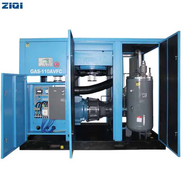 New 2023 Quite Variable Speed Driven 3 Phase Air Compressors Screw 7bar 10 Bar 13 Bar Industrial Air Compressor 150 Hp