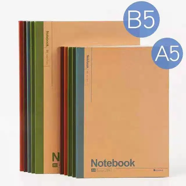 Kraft paper notebook Student A5B5 Soft copy thick notebook