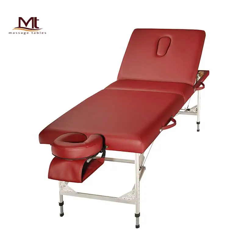 Mt Stella-Landmark Manufacture Custom Aluminum Professional Portable Adjust Steel Folding Bed Tattoo Table Massage Table Bed