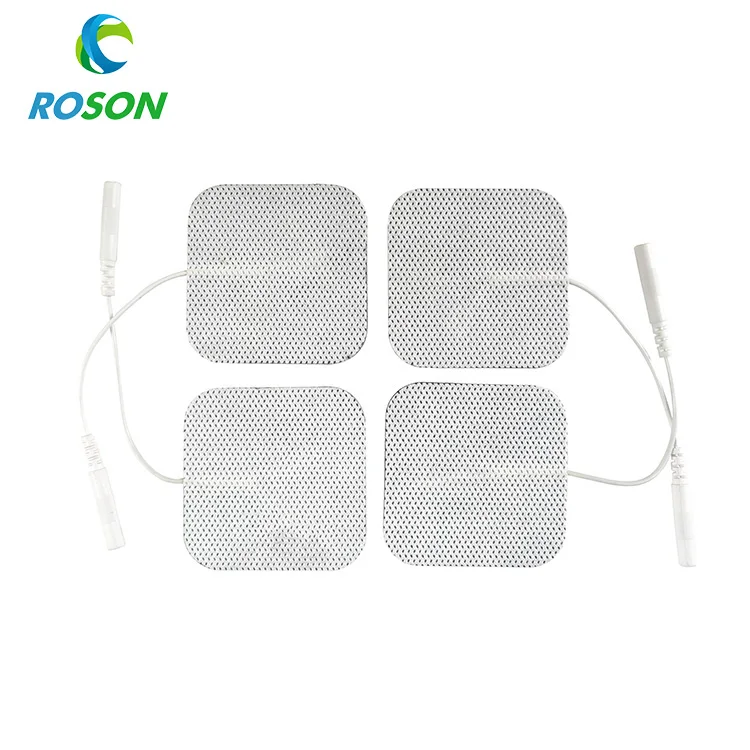 5*5 Reusable Conductive Electrode Patches Self-adhesive TENS Unit Gel Pads for EMS Muscle Stimulation Massage Machine