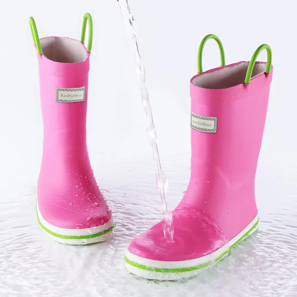 Wear Resistant Outdoor Reusable Rubber Rain Boots For Children
