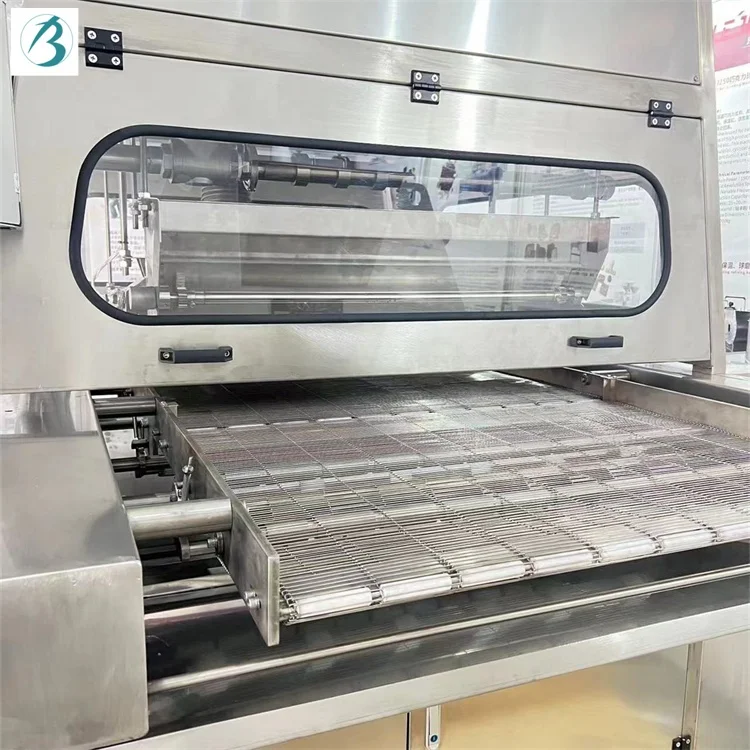 commercial automatic Chocolate enrobing machine for wafer biscuit