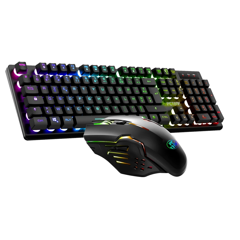 Wholesale New Products gaming keyboard and mouse combos Wireless Office Laptop Game RGB PC Computer wireless mouse and keyboard