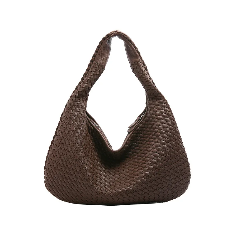KED Fashion Woven Bag Monogram shopping Bags Woman Custom PU Tote Bags