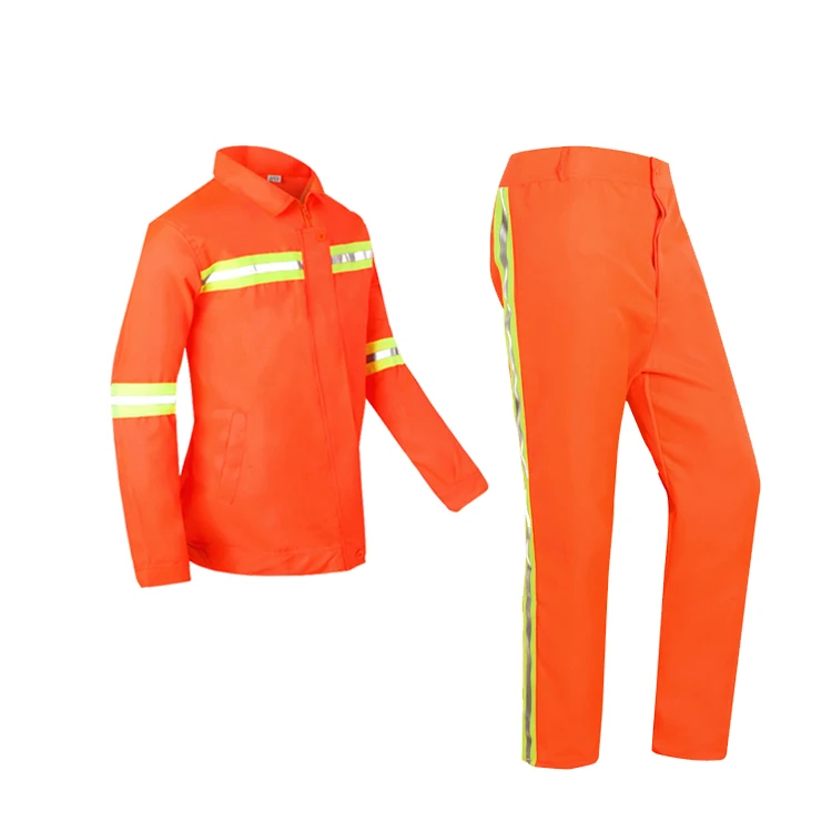 Made in China Wholesale Classic Long Sleeve Autumn Winter Season Cleaning Sanitation Building Reflective Workwear