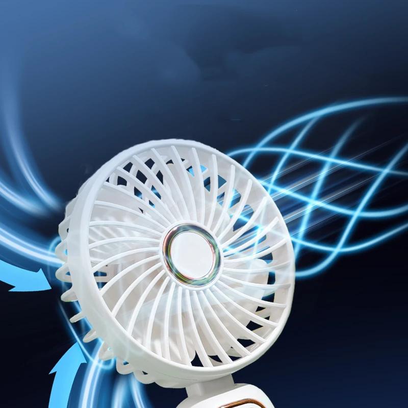 Promotion Battery Operated Personalized Decorative Hand Held Folding Fans Type C Portable Rechargeable Foldable Pocket Mini Fan