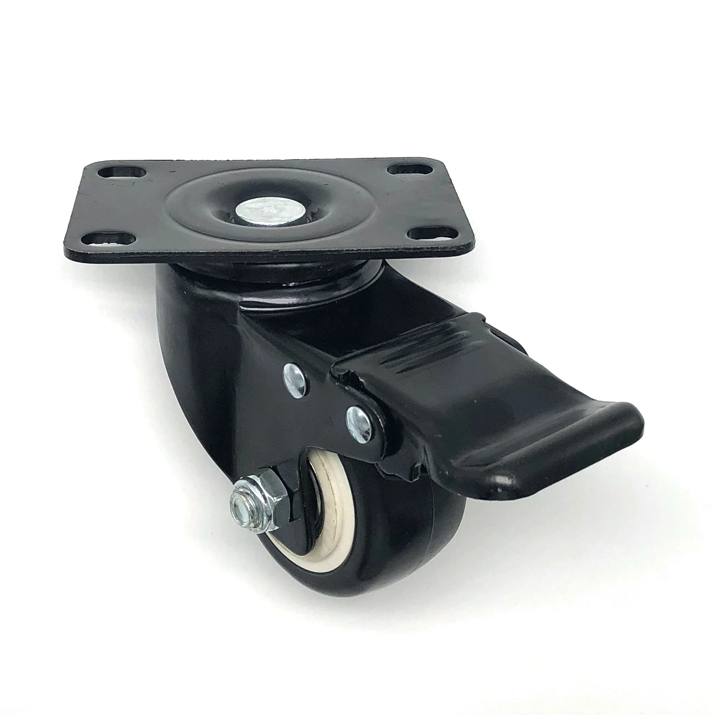 Trolley Cart 2.5 Inch Castor 63MM Double Bearing Caster Wheel With Brake