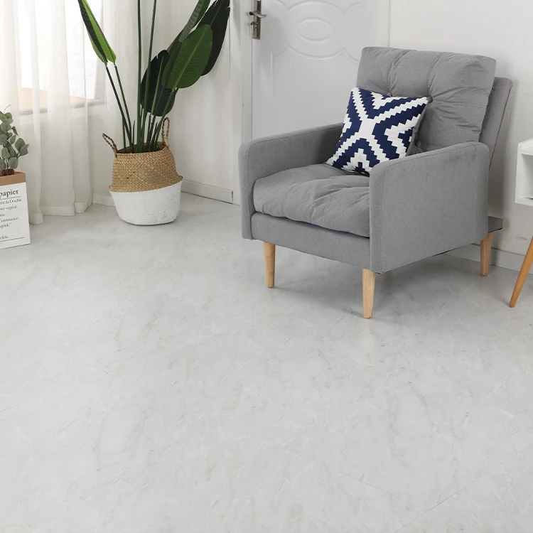 New Design International Flooring 600*600mm Marble Tile Sticker Adhesive Floor Tile Kitchen Bathroom Floor Vinyl