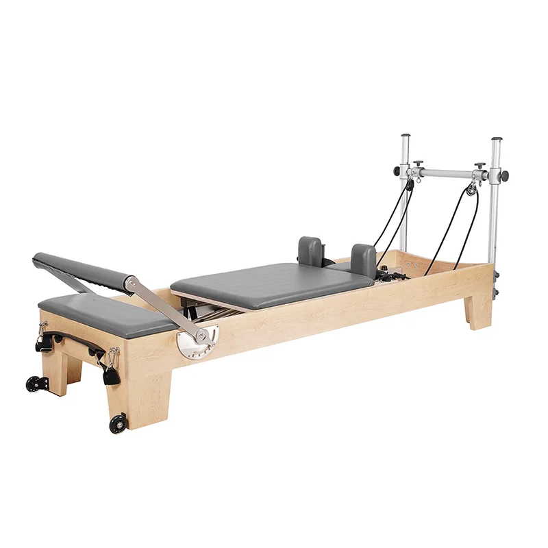Factory price gym fitness studio equipment balance body yoga exercise 5 sets wooden pilates reformer
