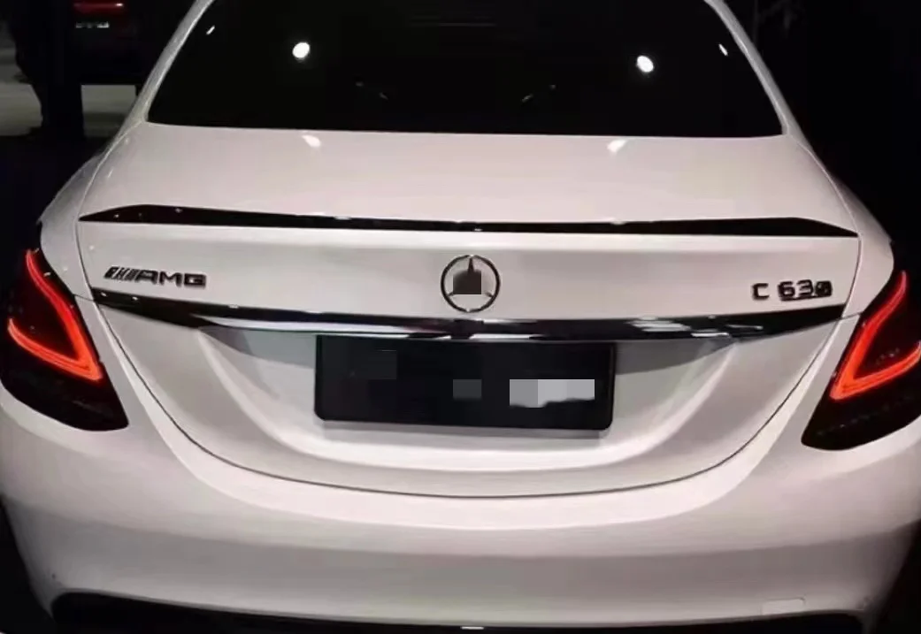 Car Spoiler Lip Tail Wing for Mercedes Benz C Class W205 C43 C63 AMG 2015-2021