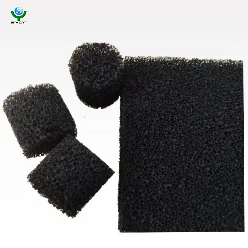 Polyurethane Open Cell Mesh 10-60 ppi activated carbon Sponge Filter Foam Sponge Open Cell for civil air purifier