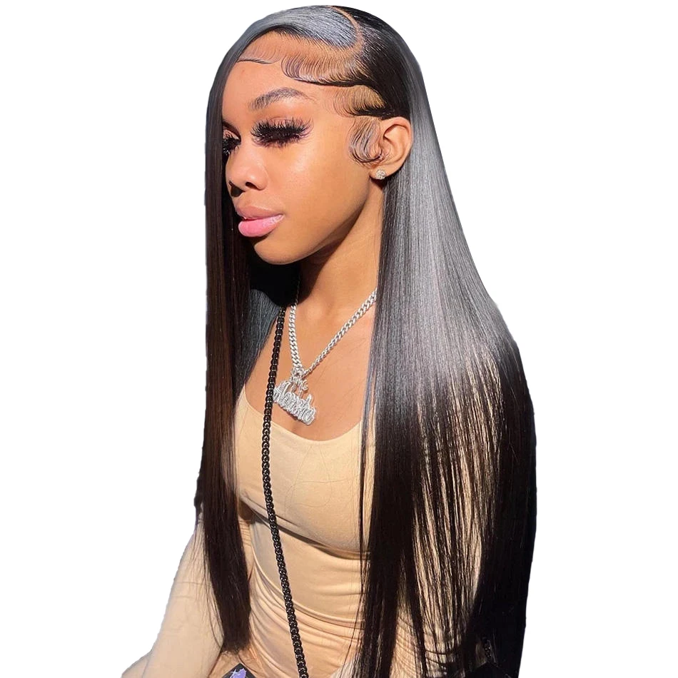 Wholesale Transparent HD Full Lace Human Hair Wig For Black Women Brazilian Virgin Hair Lace Frontal Wig Human hair
