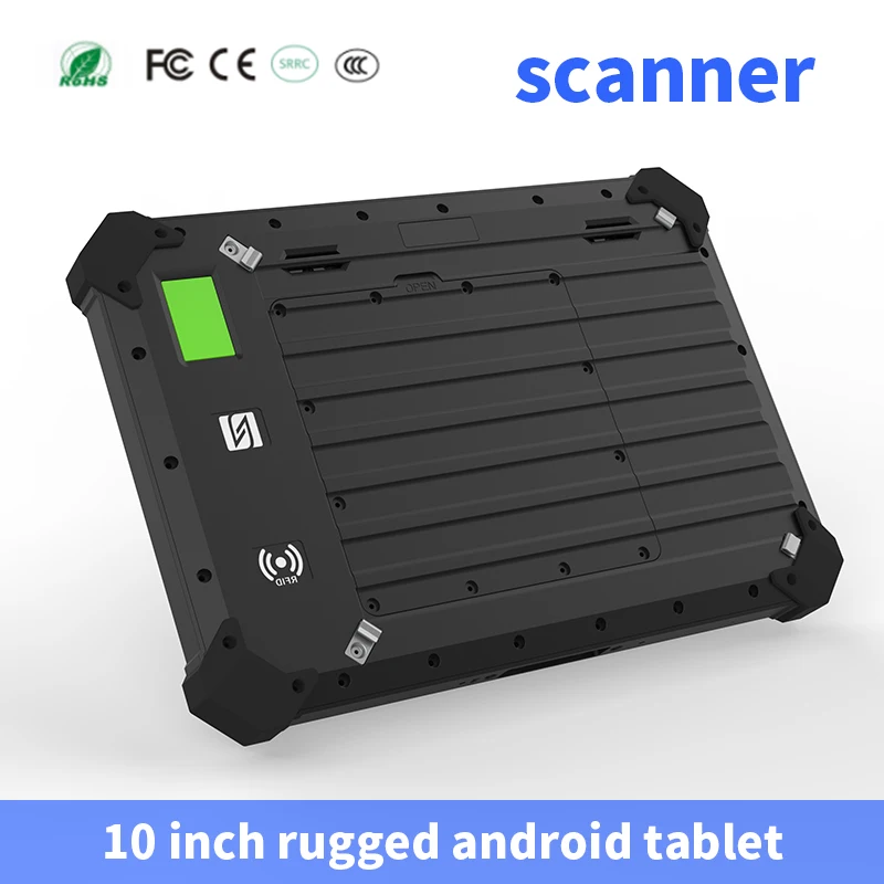 10 inch Rugged android Tablet With NFC RFID Fingerprint Reader ip67 Industrial Tablet pc Built in 2D Scanner