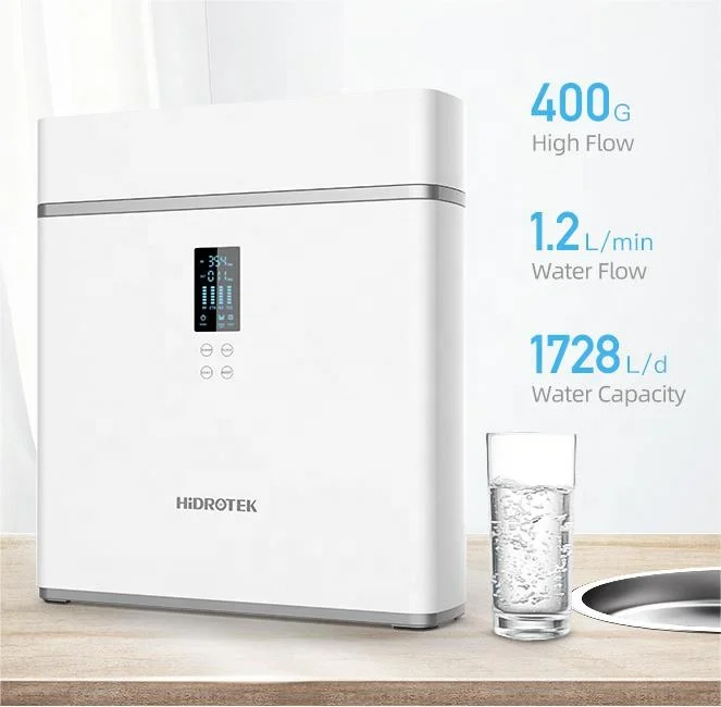 Smart CE Certified 400GPD Wi-Fi Function TDS LCD Screen Countertop Reverse Osmosis Water Filter