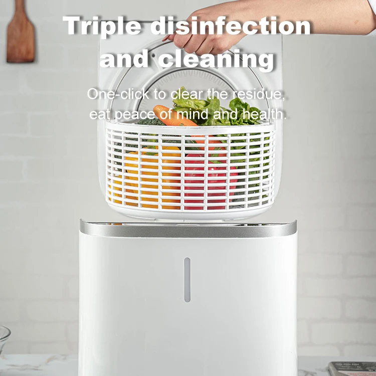 Fruit And Vegetable Sterilizer Cleaner Machine hydroxyl Vegetable Fruit Cleaner Purifier Vegetable Washer
