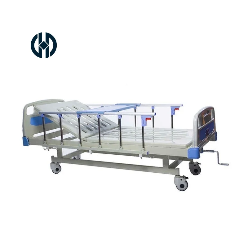 Hospital Icu Medical Manual Integral Lift Nursing Bed Intensive Care Unit Hand-cranked Three-function Hospital Bed