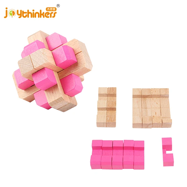 Handmade 3D Brain Teaser Wooden Puzzle for Adults Challenge Puzzles for Fun Entertaining Things  Educational Tools