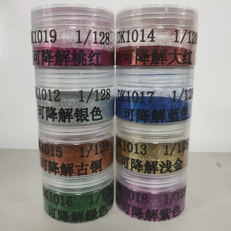 PLA Chunse Degradable Glitter Powder Environmental Protection Non-toxic Various Shapes of Sequins