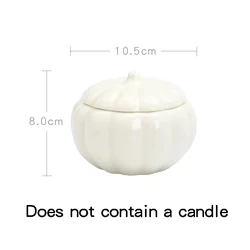 wholesale luxury halloween Ceramic DIY pumpkin candle jars candle jars