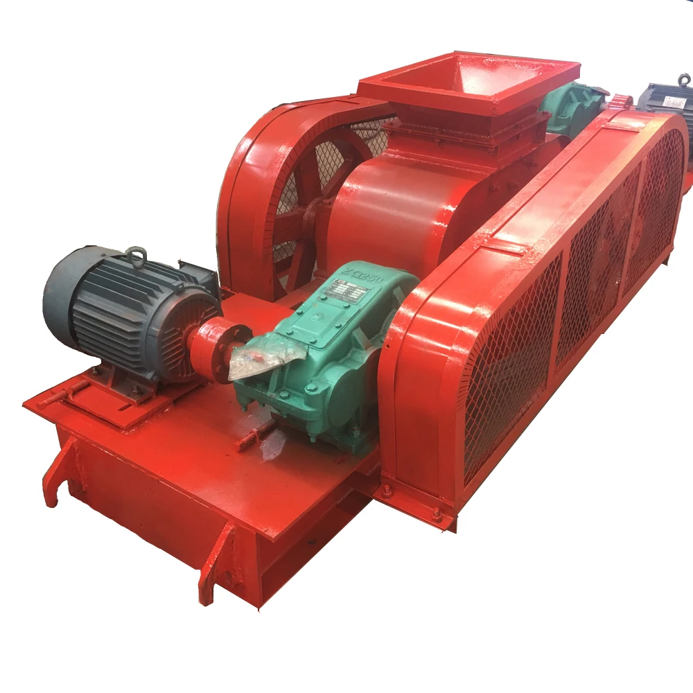 Double roller rock crushing machine,double teeth roller crushing machine,roller crusher mkp