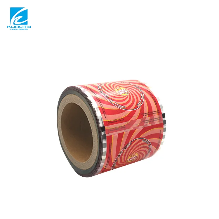 Personalized Printing Colorful Packaging Twist Roll Film Candy Bar Lollipop Wrapper
