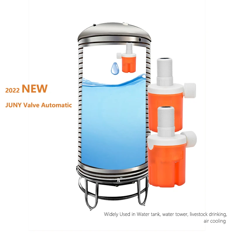 JUNY 2024 New Transparent Orange New Design Float Ball Valve Water Valves For Water tank Tower Solor System