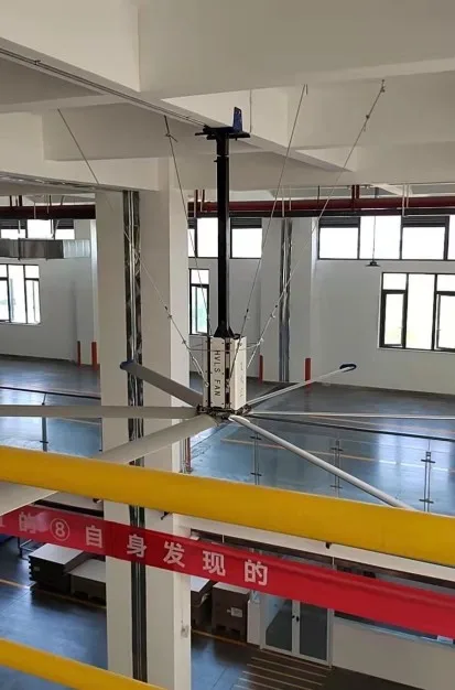 New industrial big HVLS ceiling fan big ass ventilation fan reducer motor large volume factory ventilation system