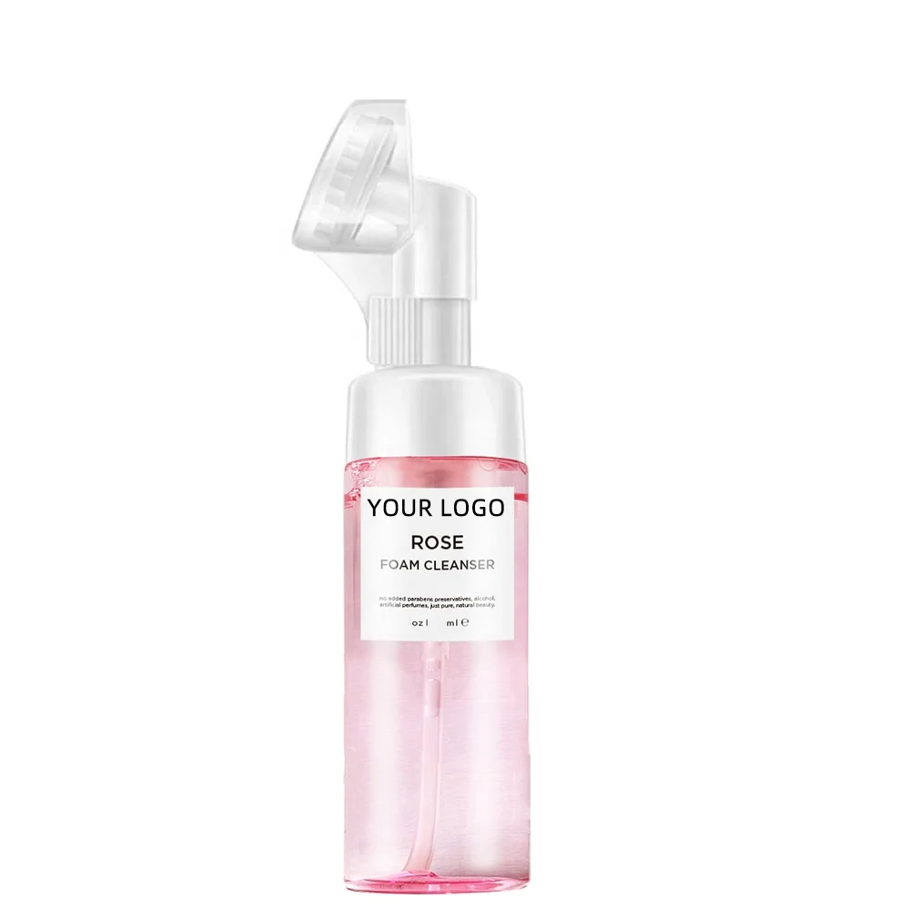 OEM Private Label Face Cleanser Amino Acid Exfoliating Acne Treatment Whitening Moisturize Cleansing Foam Mousse for Men/Women