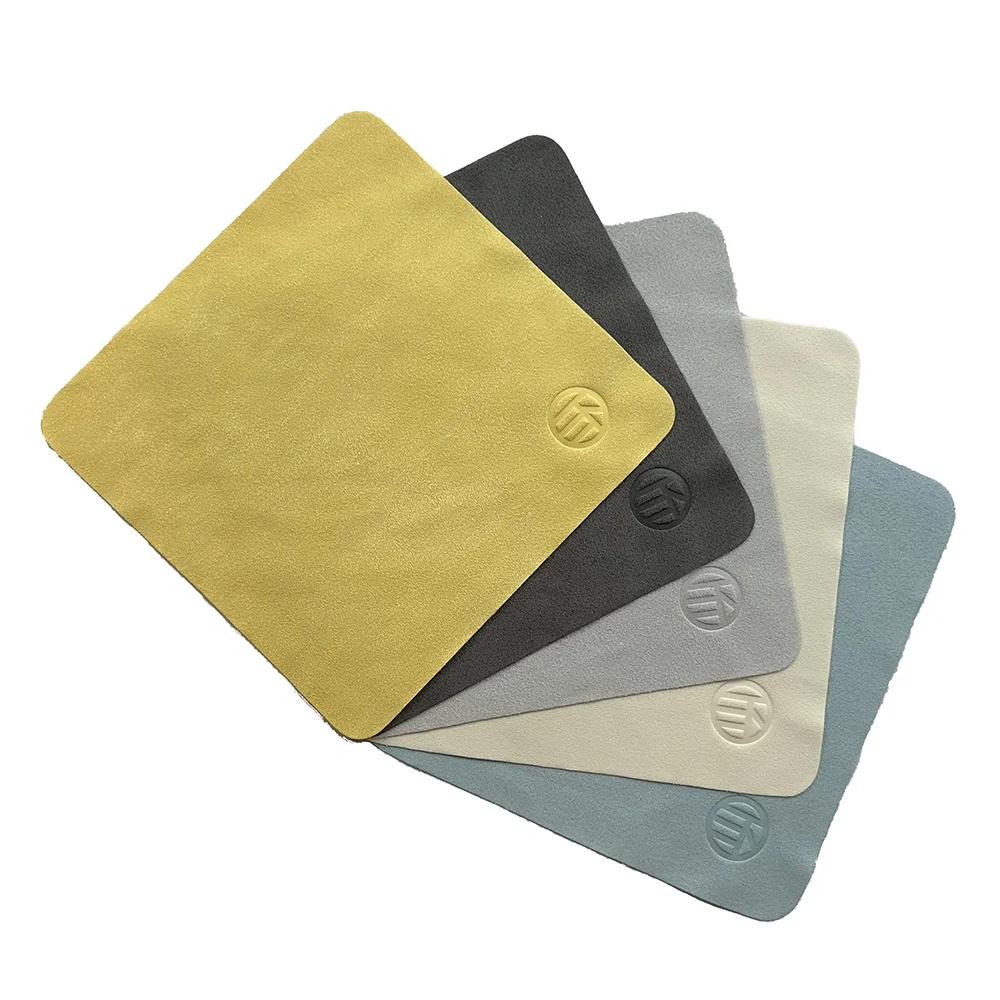 Custom Size Microfiber Soft Suede Jewelry Cleaning Cloth for Precise Cleaning Needs