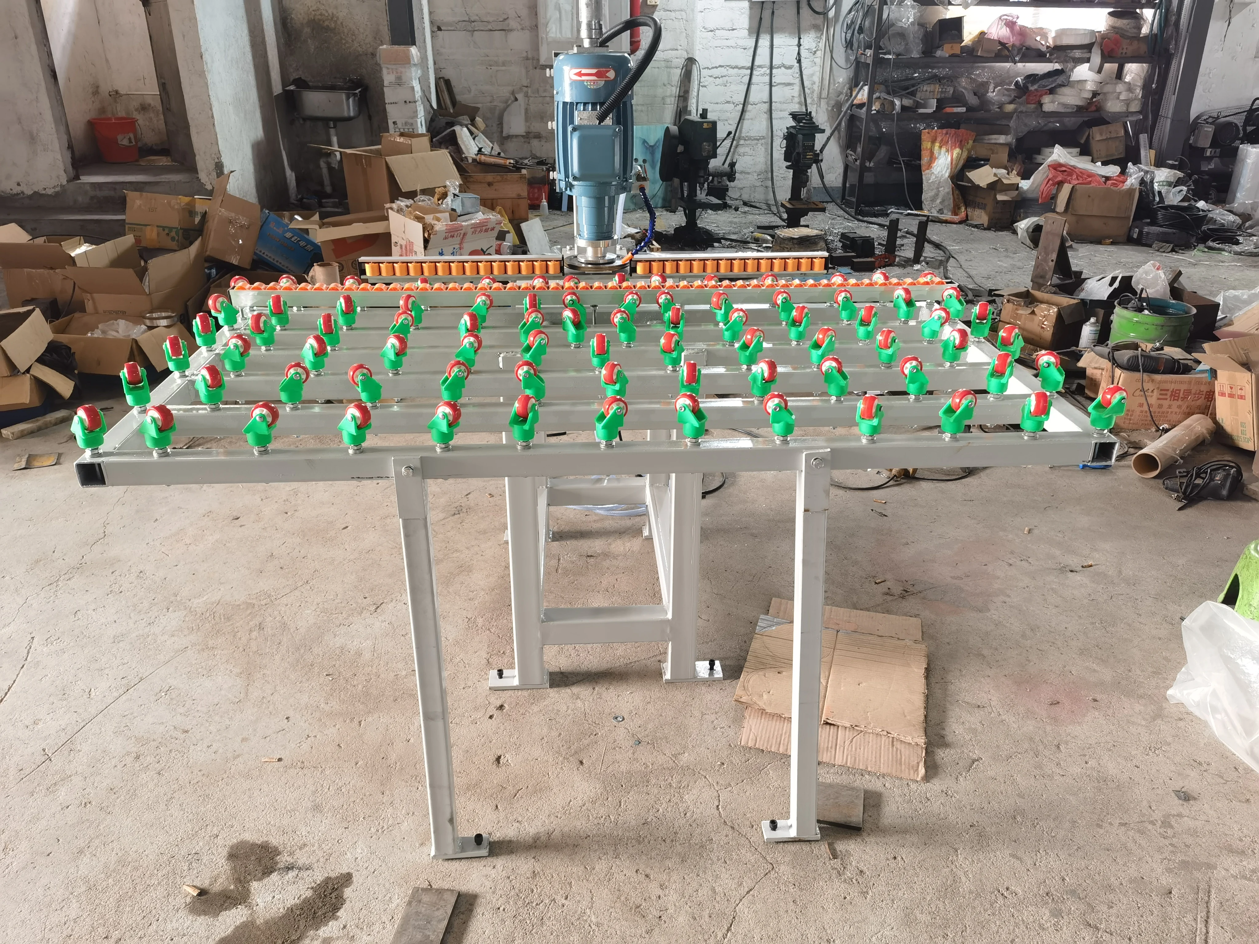 Horizontal glass edging machine Small single side glass linear edging machine glass film removal machine