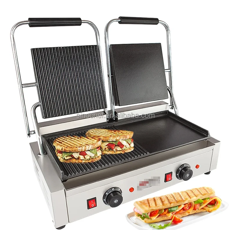 Hot sale  commercial Panini Grill Contact Grill for restaurant hotel panini cooking machine