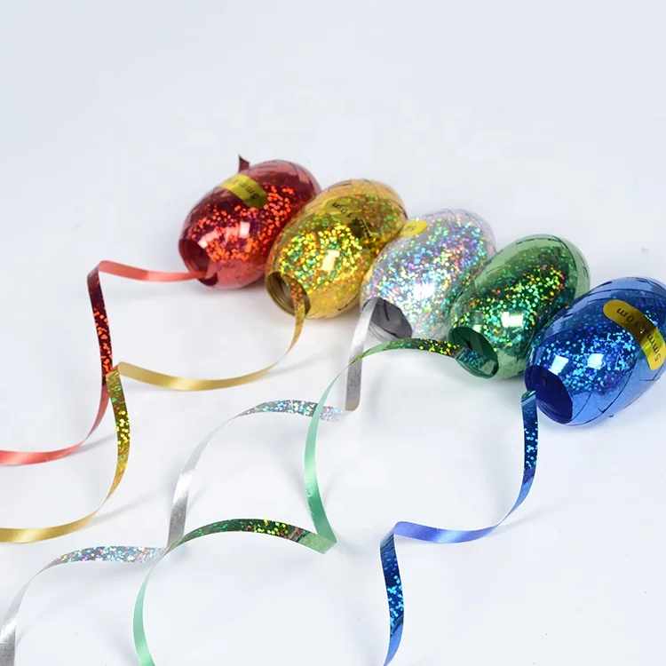 
Good quality plastic christmas curly ribbon egg, gift packaging home decoration ribbon eggs 