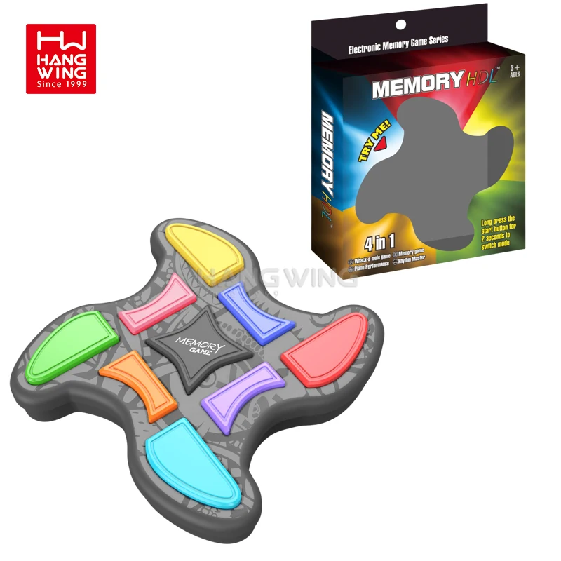 HW 8-key/5-key Pentagram UFO Memory Game Machine & Whack-a-Mole Puzzle Board Games Toys for Kids