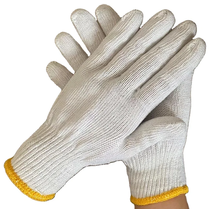 Cheap cotton knitted gloves work Cotton Gloves