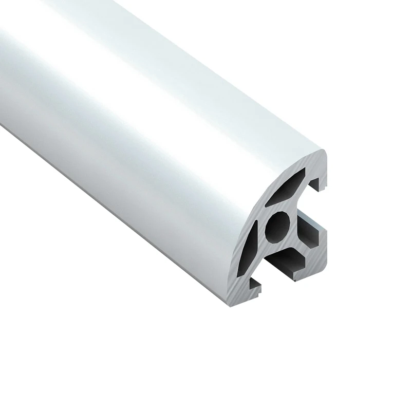 T Slot 2020R 6063-T5 Half Round Aluminum Extrusion Industrial Machine Using