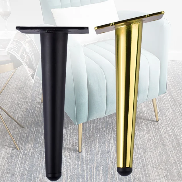 Our Best Selling Hardware Accessories Luxury Triangle Chrome Dining Chair Furniture Legs Gold Metal Legs Sofa Chair Feet