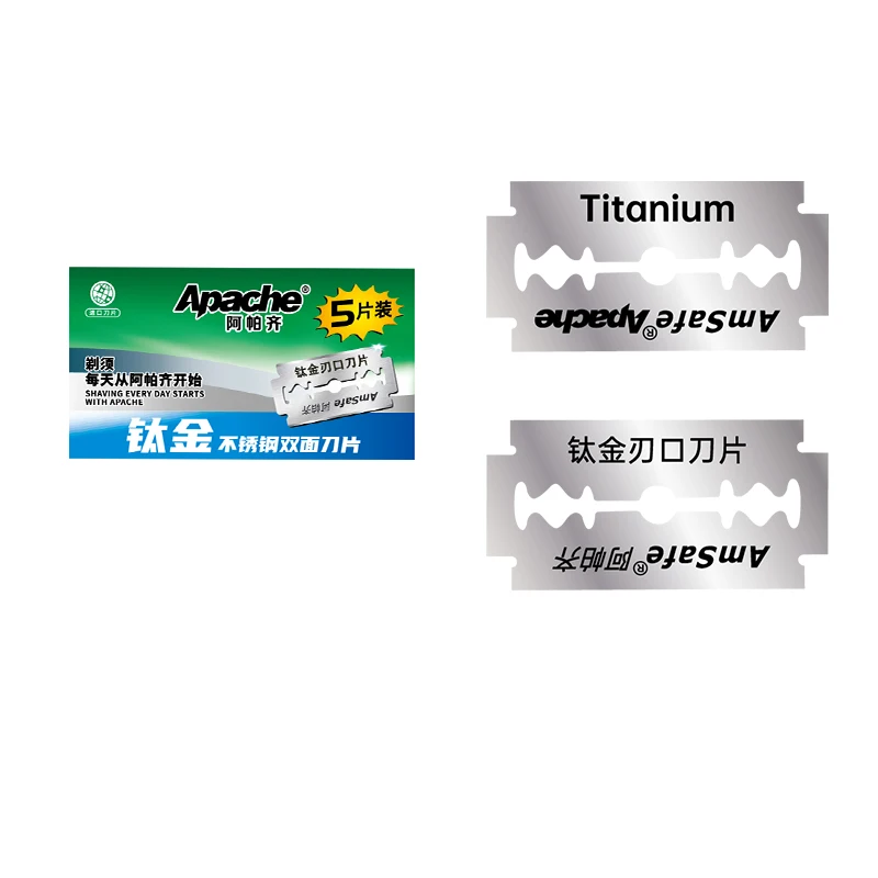 Best Sell  Double Edge Razor Blades with Titanium Coating Men Disposable Shaving Razor Blades For Shave